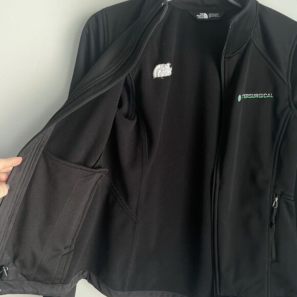 The North Face WindWall Softshell Jacket Women’s S Black Full Zip Surgical Logo - Picture 4 of 15